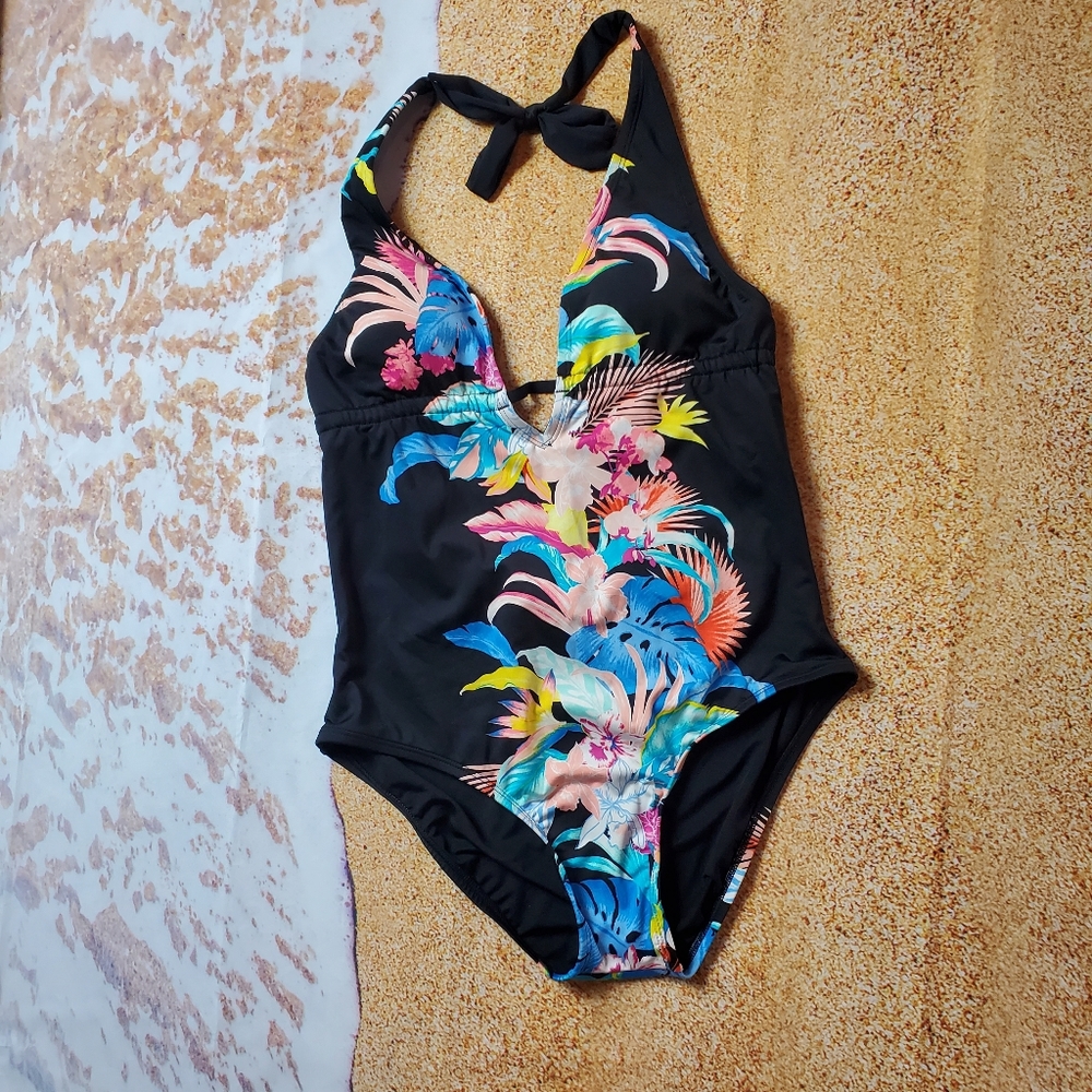 Laundry by Shelli Segal One Piece Floral Swimsuit